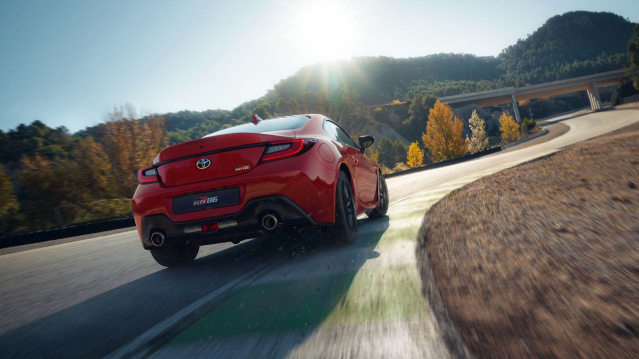 Toyota GR86 driving