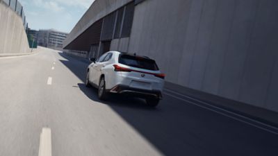 Lexus UX's leather seat close up 