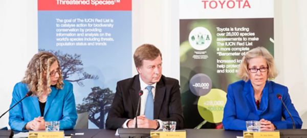 Служители на Toyota и IUCN