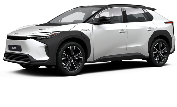 Niebieski Lexus widziany z boku