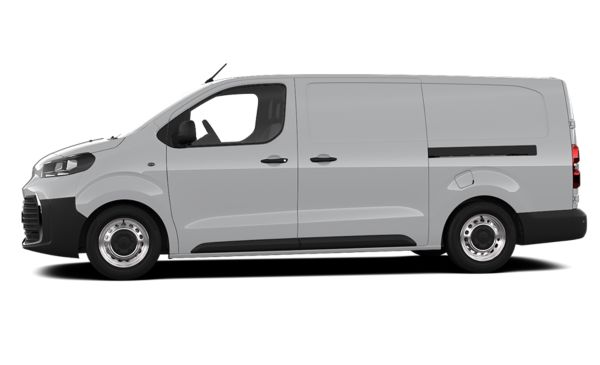 Beyaz Toyota Proace City Cargo ön ve yan görünüşü