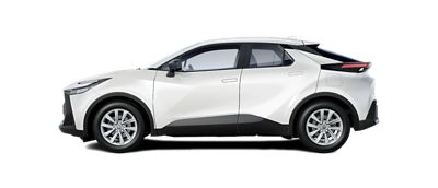 Seitliche Ansicht auf einen Toyota Crossover-SUV
