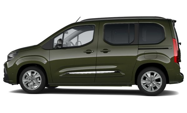 Gri Toyota Proace City ön ve yan görünüşü