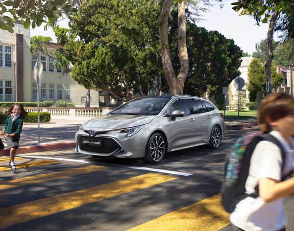 Toyota Corolla Touring Sport on a road