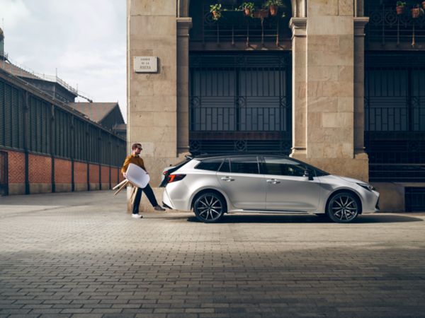 Toyota Corolla Touring Sports parked in a driveway