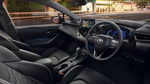 interior of a Toyota Corolla