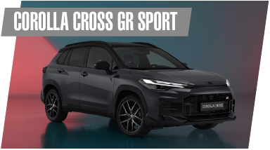 Toyota Corolla Cross GR SPORT z podpisem.