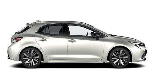 Ein dunkelblau lackierter Toyota Urban Cruiser ist in der Seitenansicht vor einem weißen Hintergrund zu sehen.