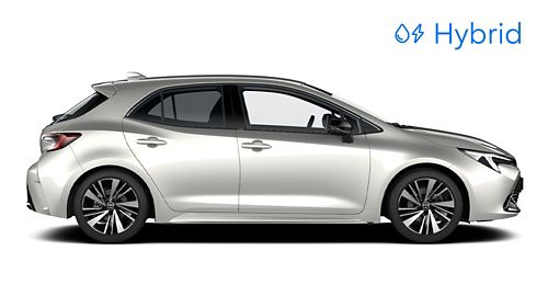 Ein dunkelblau lackierter Toyota Urban Cruiser ist in der Seitenansicht vor einem weißen Hintergrund zu sehen.