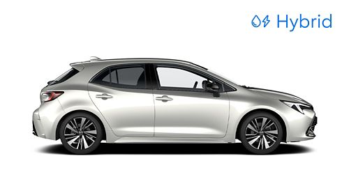 Ein dunkelblau lackierter Toyota Urban Cruiser ist in der Seitenansicht vor einem weißen Hintergrund zu sehen.