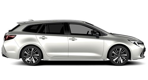 Siberner Corolla TS steht seitlich auf transparentem Hintergrund