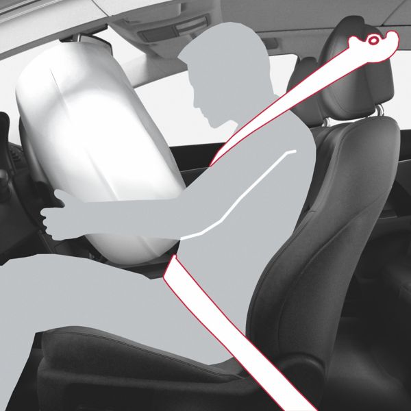 Toyota seatbelt graphic