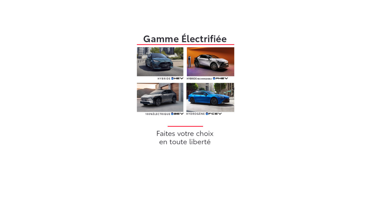Gamme électrifiée