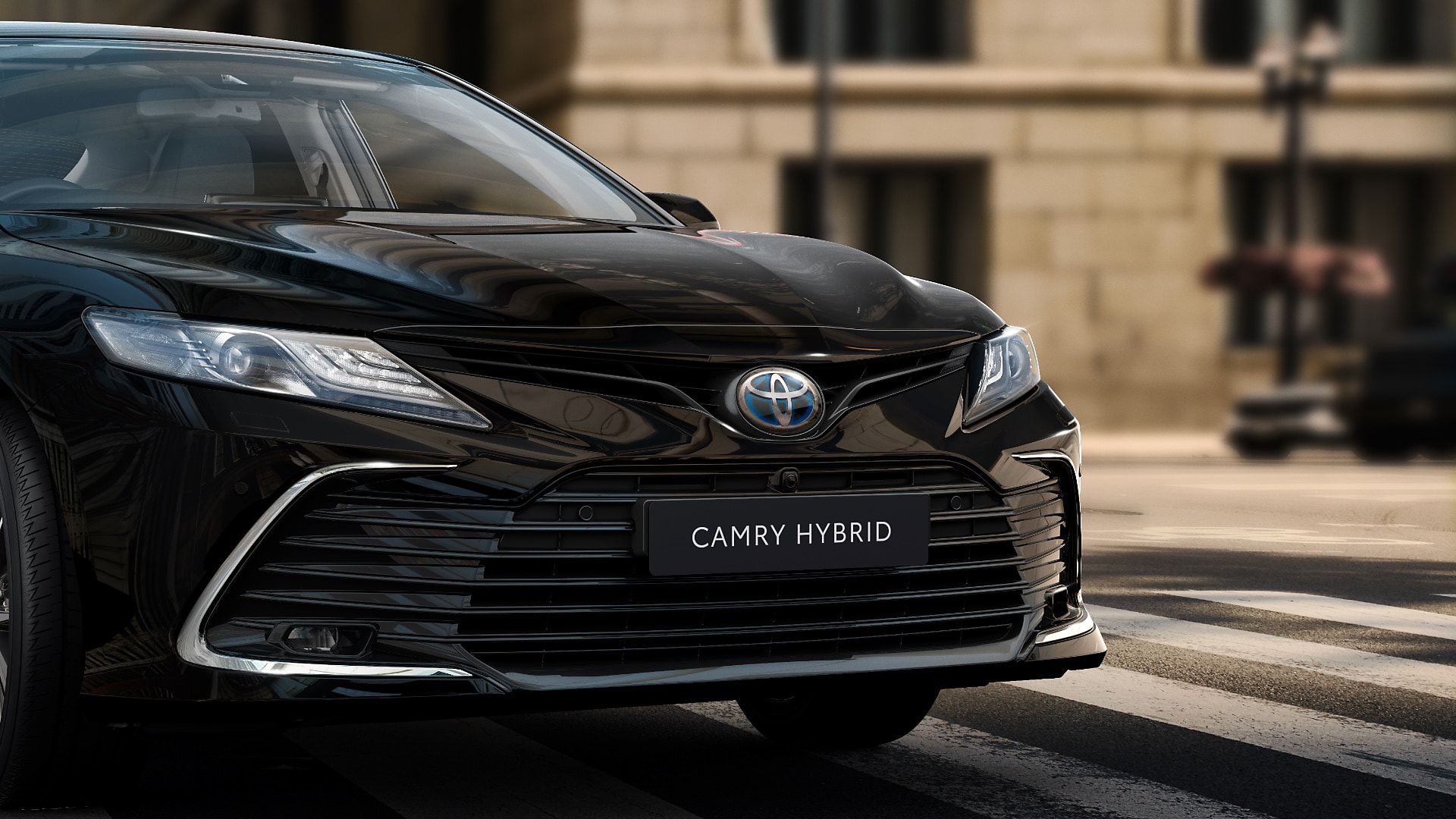 Toyota Camry parked on road