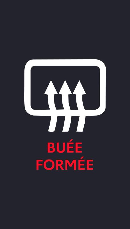 visuel buée formée