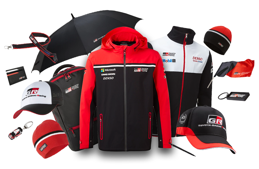 Kolekcja ubrań i gadżetów z serii TOYOTA GAZOO Racing.