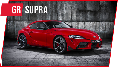 Toyota GR Supra z podpisem.