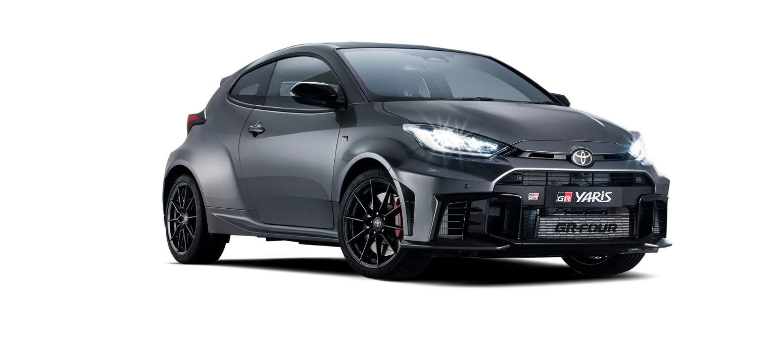 Toyota GR Yaris z podpisem.
