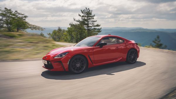 Toyota GT86 driving along a road