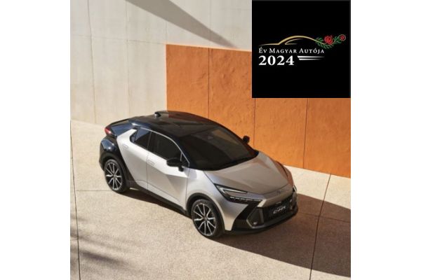 a vadonatúj Toyota C-HR a városi autók kategóriájában lett 2024-ben a ’Magyar Év Autója’