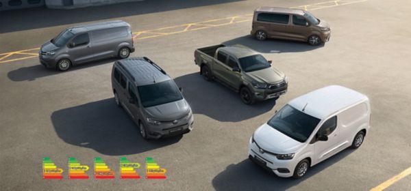 Rangée de Toyota utilitaires