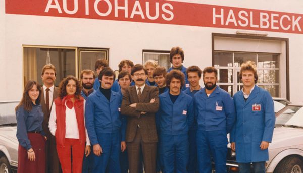 DEA-Tankdienst Team in den 70er Jahren