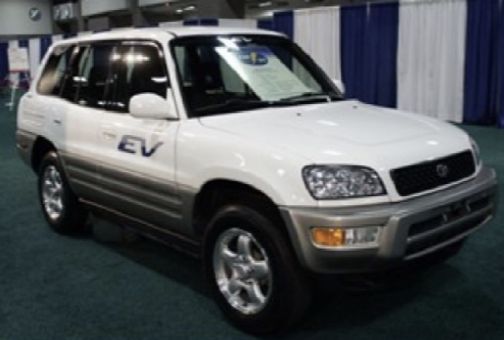 Historyczny model elektryczny Toyoty.