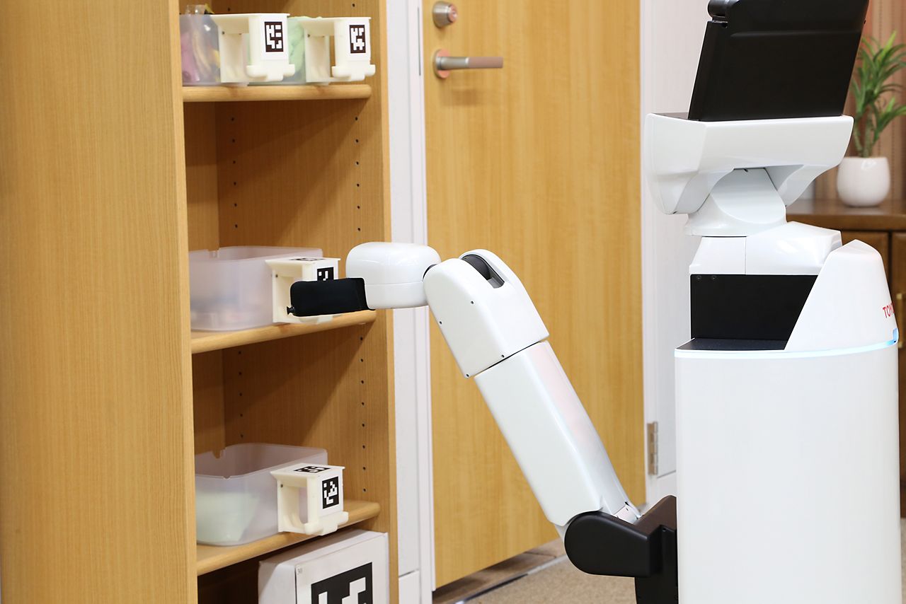 Toyota human shops service robot