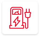Ikona dystrybutora do ładowania prądem.