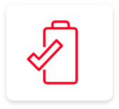 Ikona naładowanej baterii.