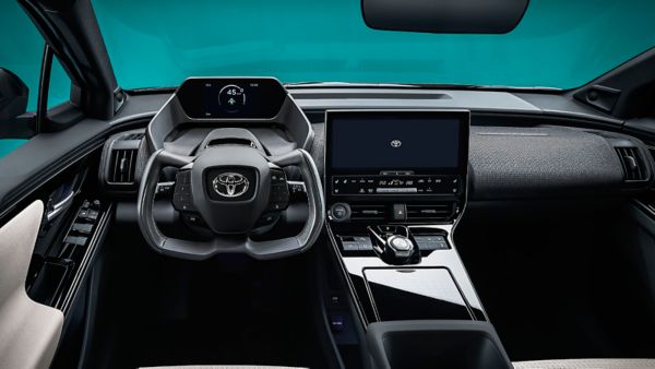 Interior view of a Toyota