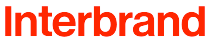 „Interbrand” felirat piros betűkkel, fekete háttéren.