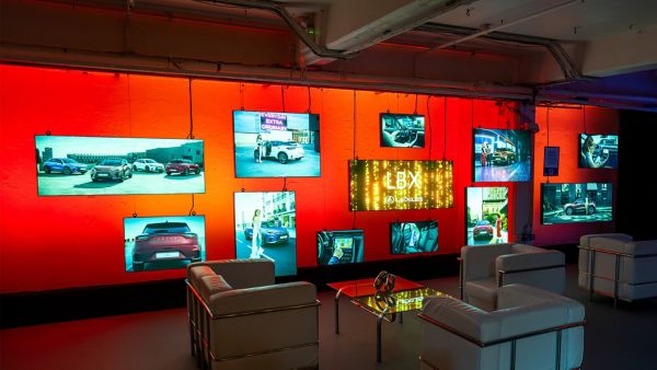 Lounge area at the Lexus LBX London Car Park City Event