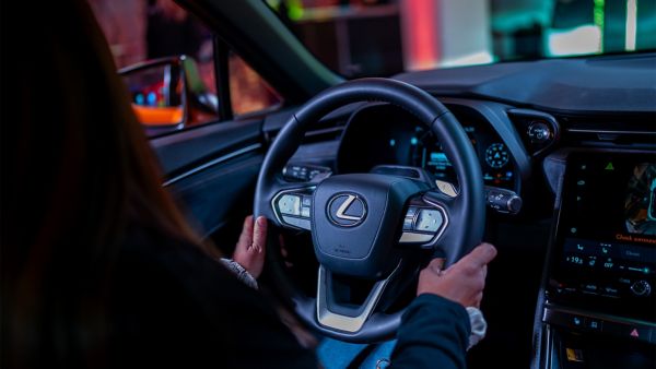 Lexus LBX drivers cockpit