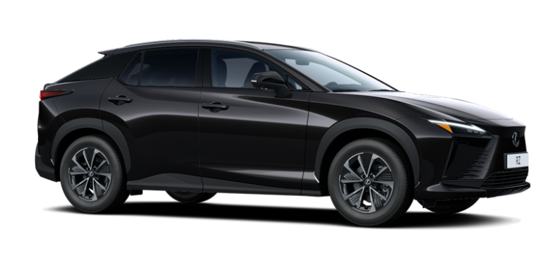 Ein roter Toyota Elektro-SUV, der über eine Ladesäule geladen wird vor einem neutralem Hintergrund.