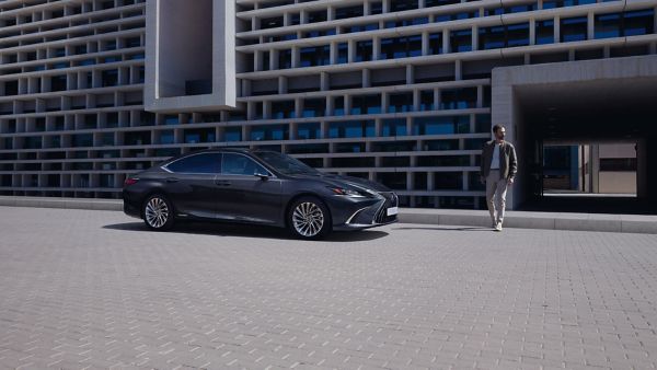 Lexus ES 300h car parked on a road