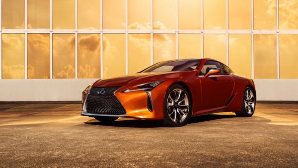 lexus lc car on road