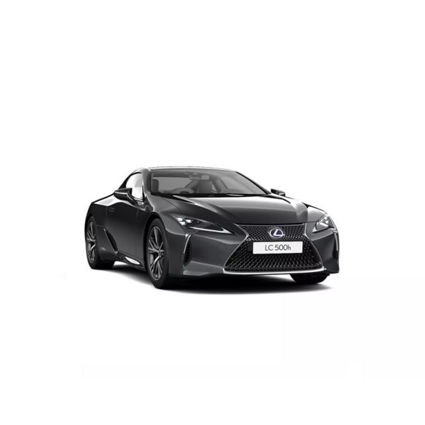 Ein Lexus LC Basis in Seitenansicht auf weißem Hintergrund