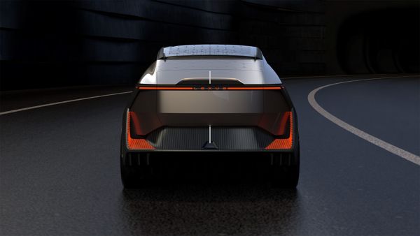 A rear view of the LF-ZL concept car