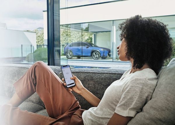 Woman browsing mobile