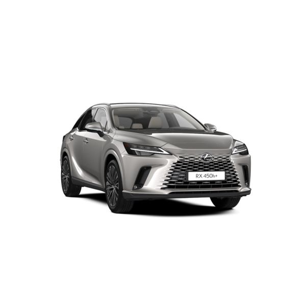 Ein Lexus RX 450h in Seitenansicht auf weißem Hintergrund