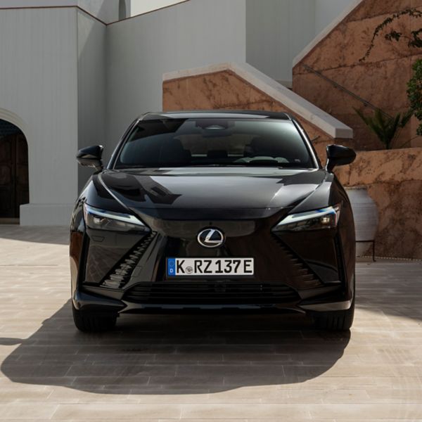 lexus, rz 500e, 2025, exterieur, voorkant, graphite black