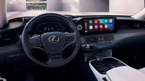 Front interior of a Lexus 