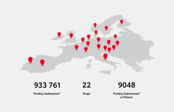 Mapa punktów ładownia