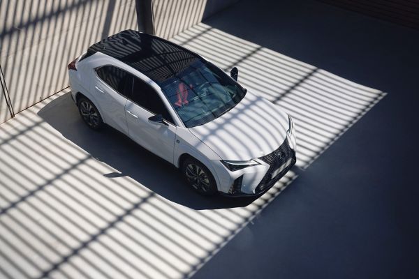 Lexus UX parked on a street