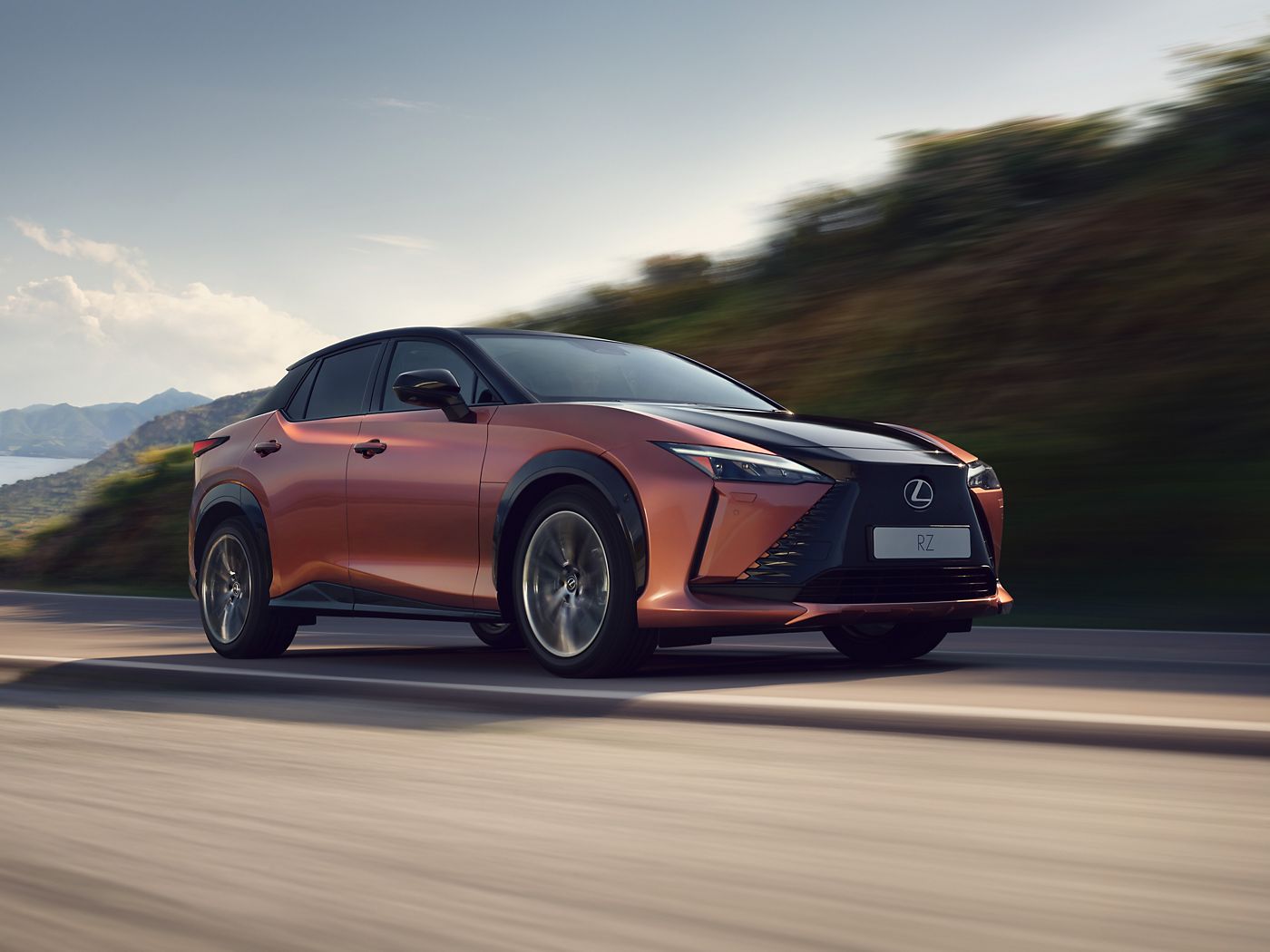 New lexus all electric outlet car