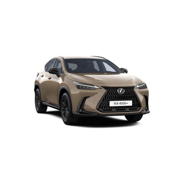 Ein Lexus NX 450h+ Overtrail in Seitenansicht auf weißem Hintergrund