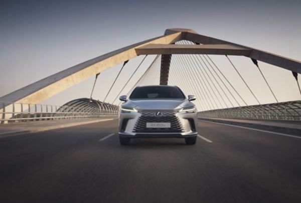 lexus car parked outside dealership