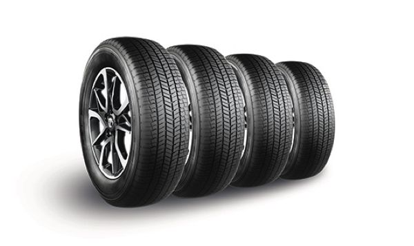 row of tyres