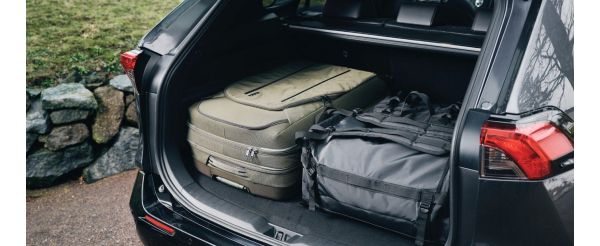 Toyota boot with bags in